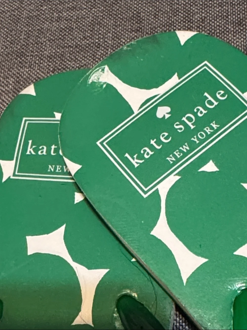 Kate Spade New Bright Green Flat Flip Flop Sandal 8 - Picture 8 of 9